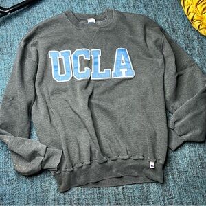 Vintage UCLA Russell Athletic Crewneck Sweatshirt in Gray Blue Men's XXL
